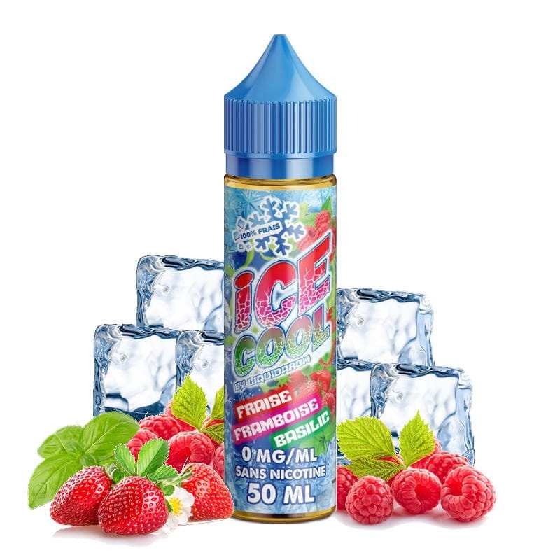 Ice cool fraise framboise basilic 50ml 