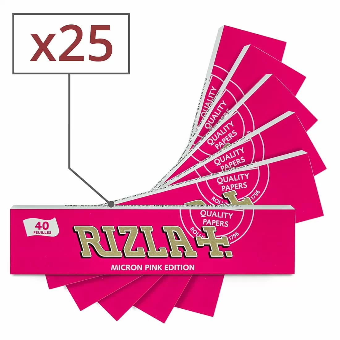 Cahiers Rizla Micron Pink Slim