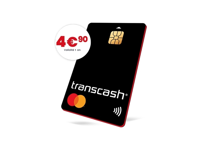 1 CARTE DE PAIEMENT TRANSCASH            PVC 4.90€