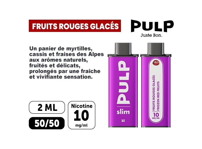 1 CARTOUCHE FRUITS ROUGES GLACÉS 10 MG (5)