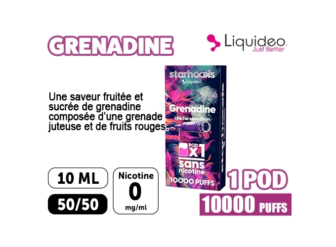 1 POD CHICHA LIQUIDEO 10K GRENADINE