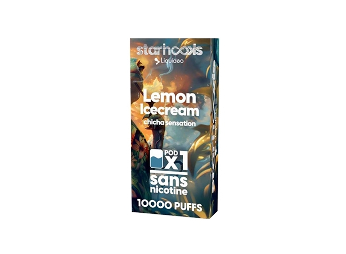 1 POD CHICHA LIQUIDEO 10K ICE CREAM CITRON