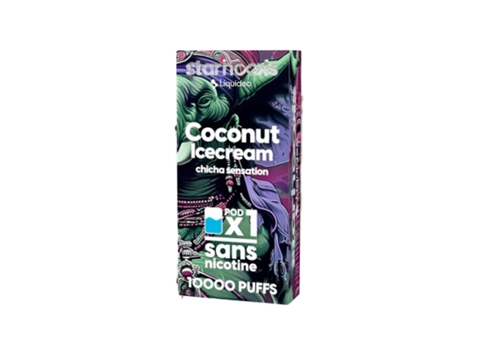 1 POD CHICHA LIQUIDEO 10K ICE CREAM COCO
