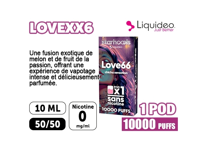 1 POD CHICHA LIQUIDEO 10K LOVE 66 TROPICAL