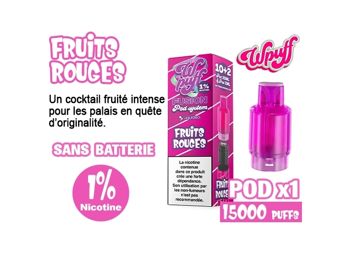 1 POD FUSION FRUITS ROUGES  1% (10)