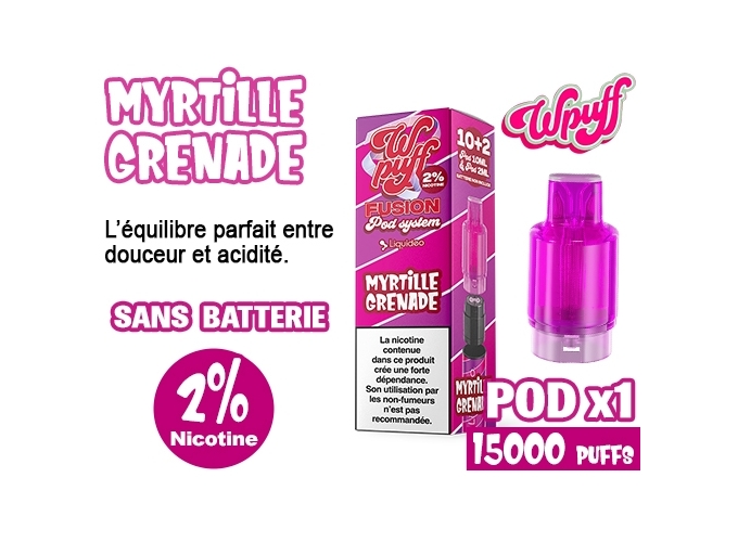 1 POD FUSION MYRTILLE GRENADE  2% (10)