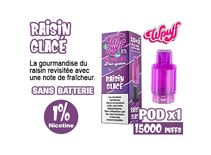 1 POD FUSION RAISIN GLACÉ  1% (10)