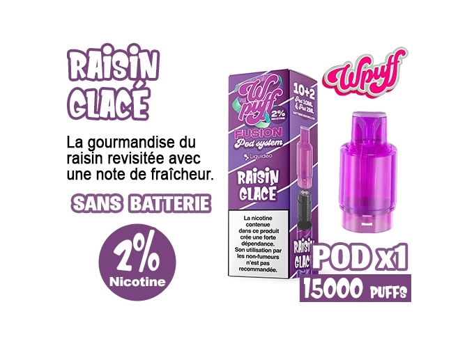 1 POD FUSION RAISIN GLACÉ  2% (10)