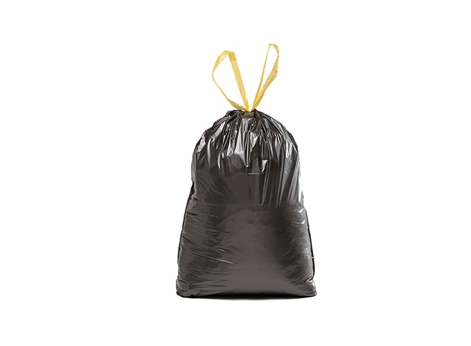 100 SACS POUBELLES LIENS COULISSANTS 30L NOIR (1)