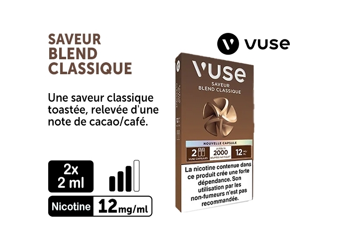 2 CAPSULES PRO BLEND CLASSIQUE VPRO 12 MG ML