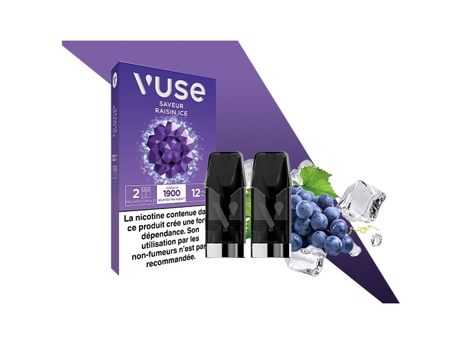 2 CAPSULES PRO RAISIN ICE 12 MG ML