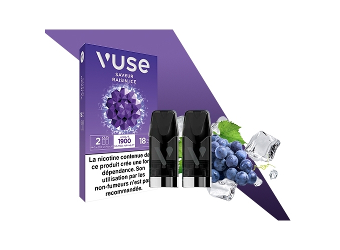 2 CAPSULES PRO RAISIN ICE 18 MG ML