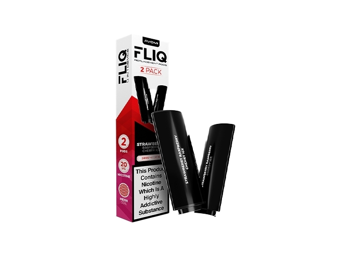 2 POD FLIQ FRAISE GLACEE FRAMBOISE CERISE 20 MG