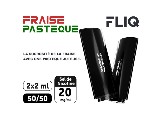 2 POD FLIQ FRAISE PASTEQUE 20 MG
