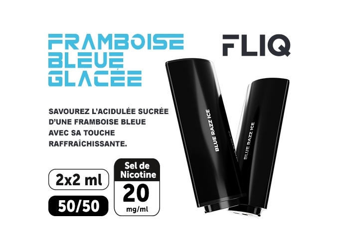 2 POD FLIQ FRAMBOISE BLEUE GLACEE 20 MG