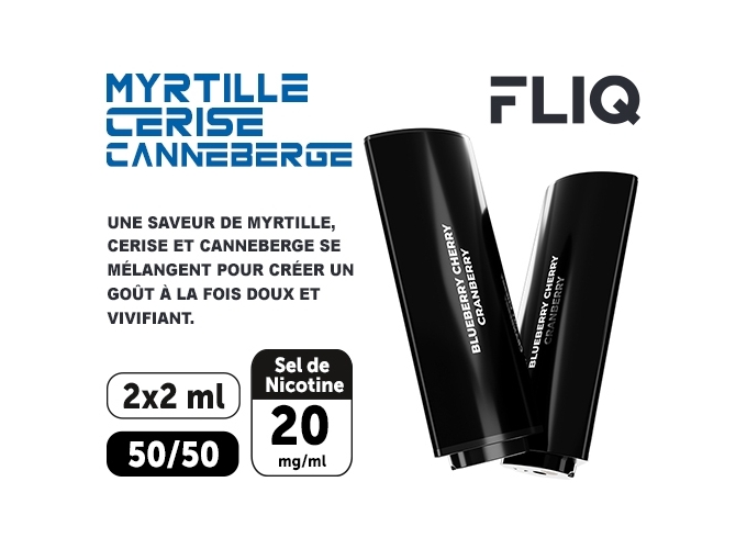 2 POD FLIQ  MYRTILLE CERISE CANNEBERGE 20 MG