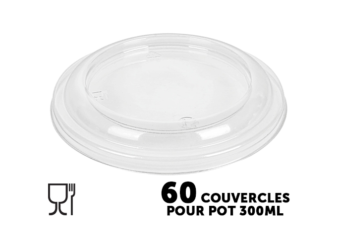 60 COUVERCLES TRANSPARENTS POUR POT 300ML (1)