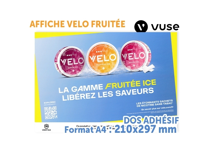 AFFICHE A4 VELO FRUITÉE