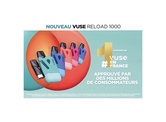 AFFICHE A4 VUSE RELOAD 1000