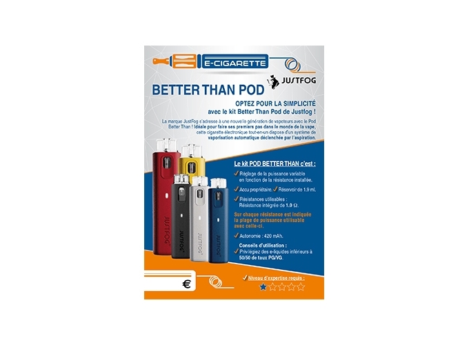 AFFICHE A6 BETTER THAN JUSTFOG