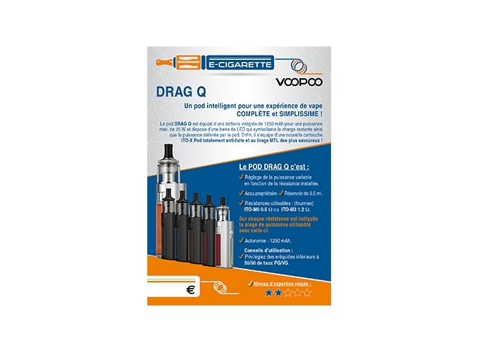 AFFICHE A6 DRAG Q VOOPOO
