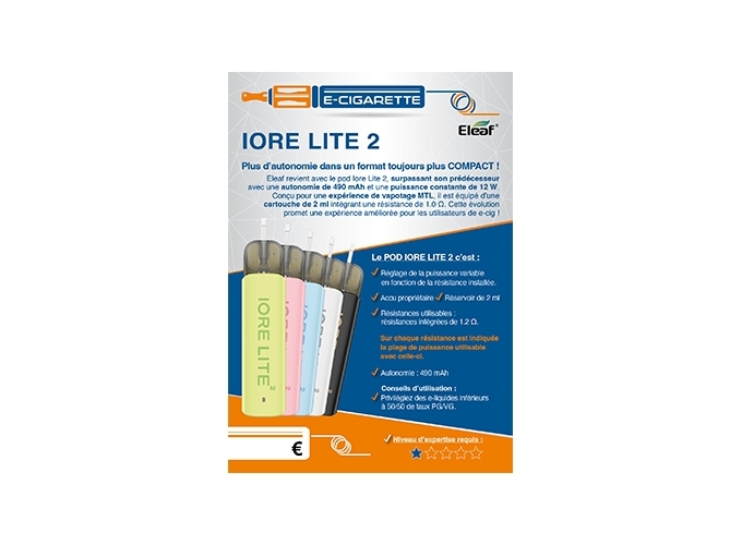 AFFICHE A6 IORE LITE 2 ASPIRE