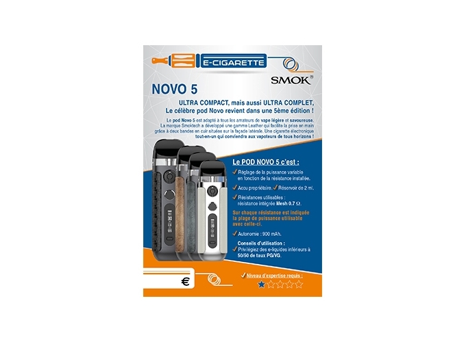 AFFICHE A6 NOVO 5 SMOK