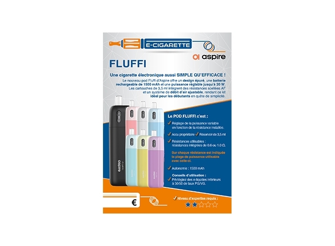 AFFICHE A6 POUR FLUFFI ASPIRE