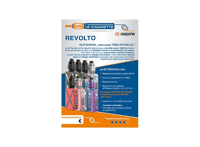 AFFICHE A6  REVOLTO ASPIRE