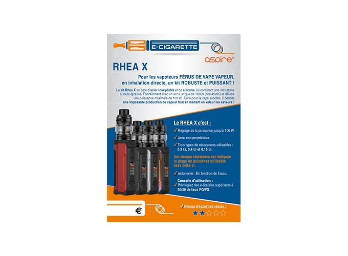 AFFICHE A6 RHEA X ASPIRE