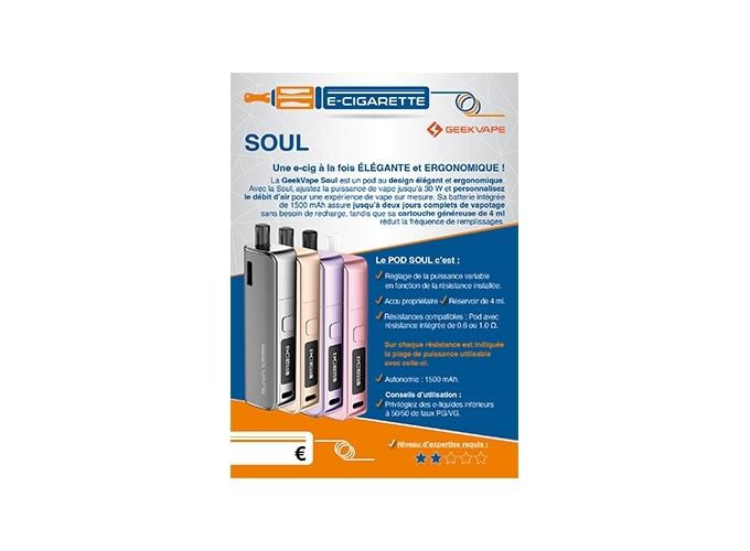 AFFICHE A6 SOUL GEEKVAP