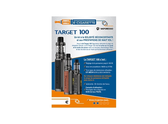 AFFICHE A6 TARGET 100