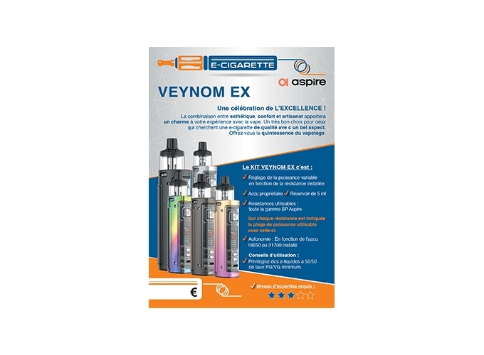 AFFICHE A6 VEYNOM EX ASPIRE