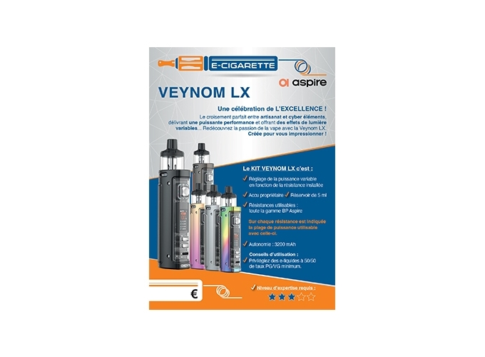 AFFICHE A6 VEYNOM LX ASPIRE