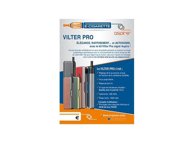 AFFICHE A6 VILTER PRO ASPIRE