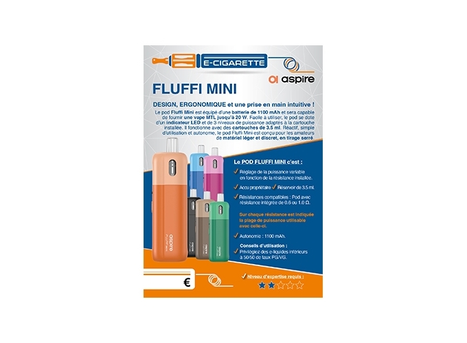 AFFICHE A6FLUFFI MINI ASPIRE