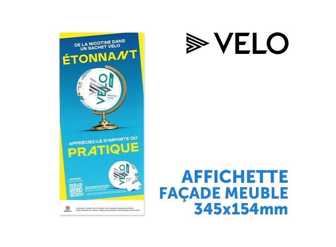 AFFICHETTE POUR FACADE MEUBLE VELO 1 MENTHE