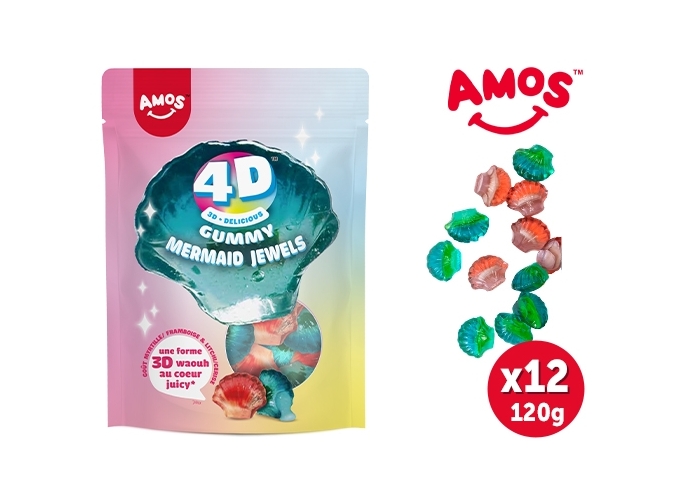 AMOS CREATIVE 4D COQUILLAGE  SACHET 120GR (12)