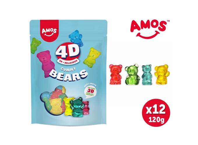 AMOS KIDS 4D BEARS SACHET 120GR (12)