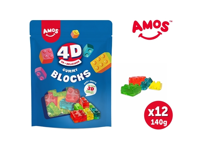 AMOS KIDS 4D BLOCKS  SACHET 140GR (12)