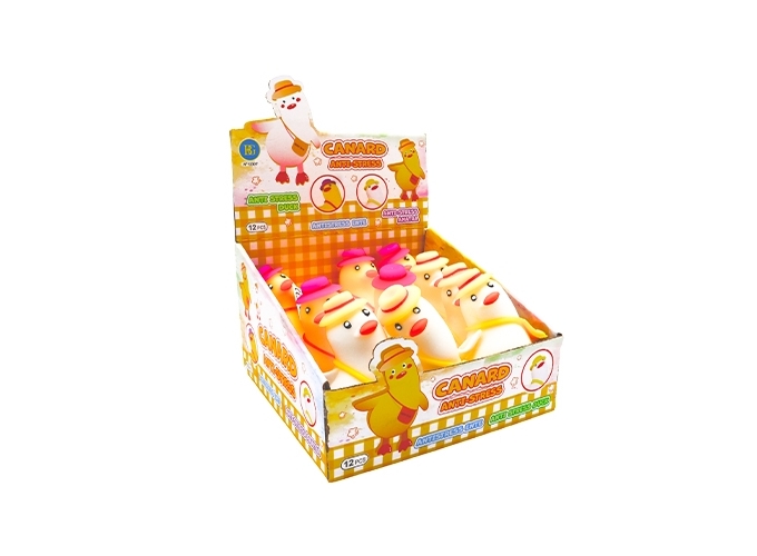 ANIMAL ANTI-STRESS CANARD 16CM 2C ASS. (BTE.12)