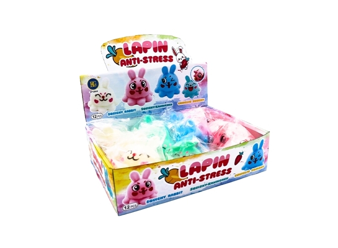 ANIMAL ANTISTRESS LAPIN 8.5CM 4A. 4C. (BTE.12)