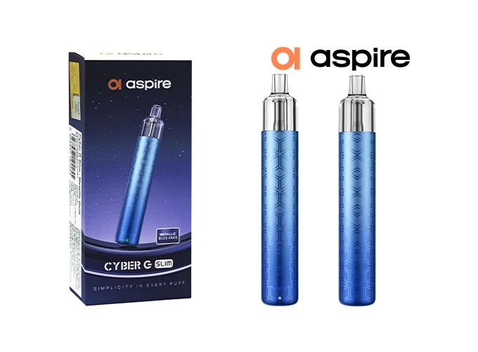 ASPIRE G SLIM 1200 MAH METAL BLEUE