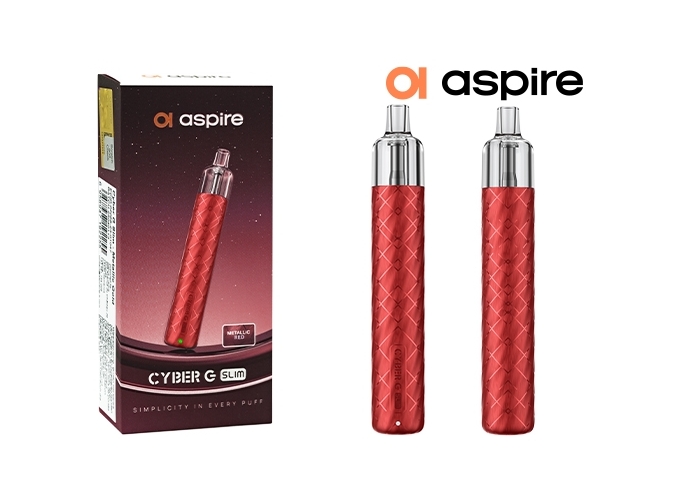 ASPIRE G SLIM 1200 MAH METAL ROUGE