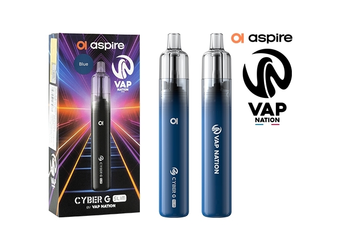 ASPIRE G SLIM VAP NATION BLEUE
