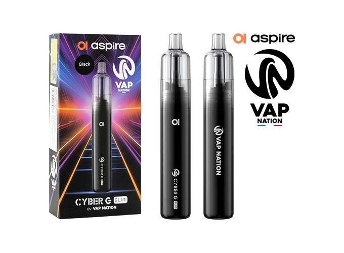 ASPIRE G SLIM VAP NATION NOIRE