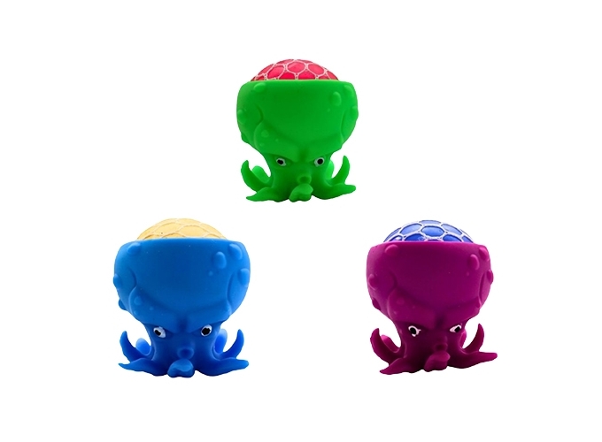 BALLE CERVELLE FILET PIEUVRE 9CM 4 COUL. (BTE.12)