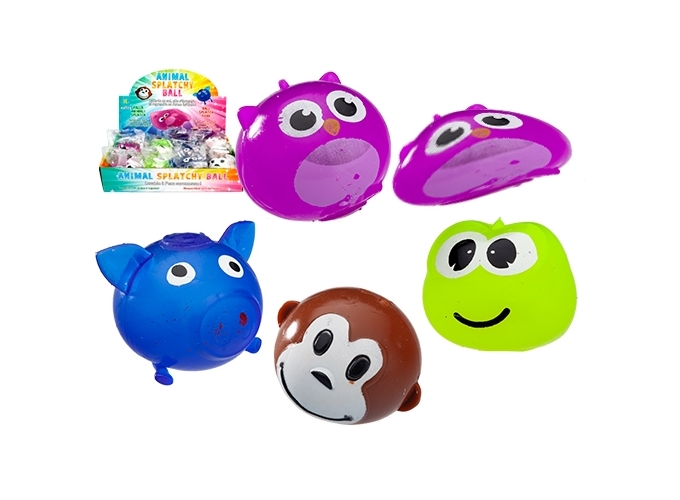 BALLE SPLATCHI ANIMAL  6cm  (12)