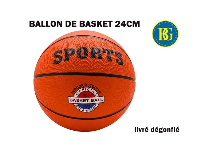 BALLON DE BASKET N°7 CUIR 24CM (1)