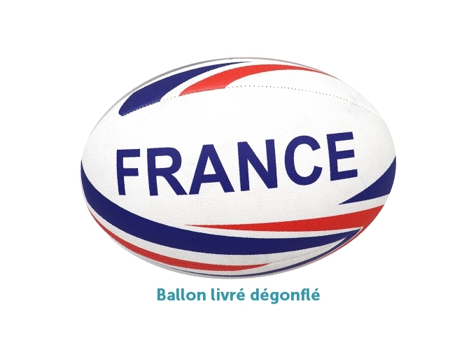 BALLON RUGBY FRANCE TAILLE N°5 SIMILI CUIR (1)